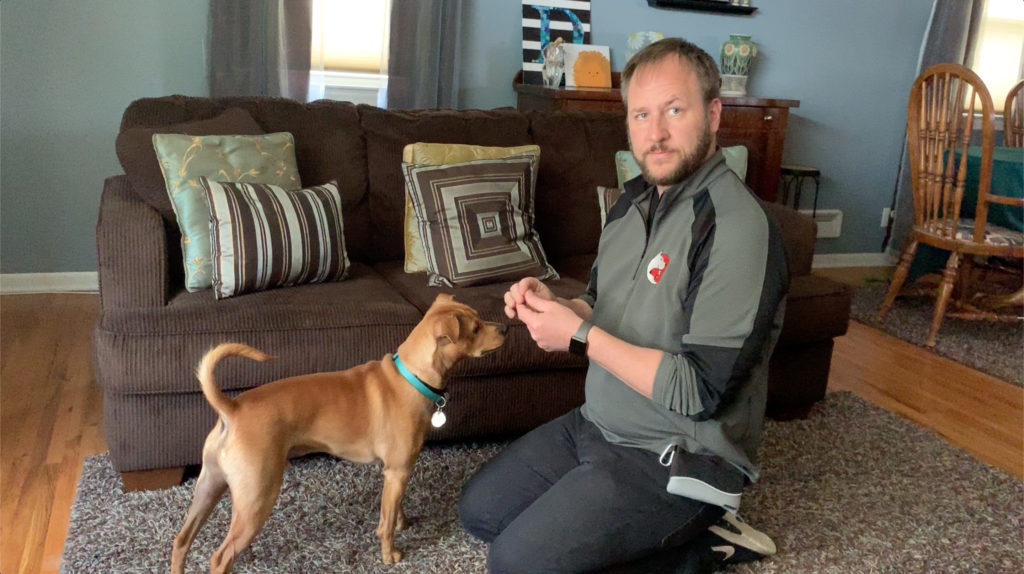 David with Oliver - Omaha Dog Behavior Help